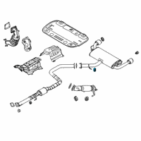OEM 2022 Hyundai Veloster N Hanger-Exhaust Pipe Diagram - 28761-B2000