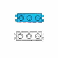 OEM 2013 Dodge Grand Caravan Air Conditioning And Heater Auxiliary Control Switch Diagram - 55111313AC