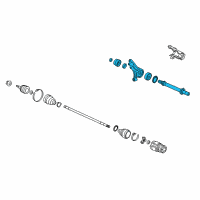 OEM 2017 Acura RDX Shaft Assembly, Half Diagram - 44500-TX4-A00