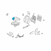 OEM 2013 Infiniti G37 Pad-Front Seat Cushion Diagram - 87361-JK60A