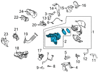 OEM Acura TURBOCHARGER SET Diagram - 18030-6S9-305