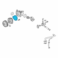 OEM 2018 Cadillac CTS Water Pump Assembly Gasket Diagram - 25201453