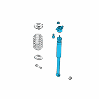 OEM Ford Fiesta Shock Assembly Diagram - BE8Z-18125-A