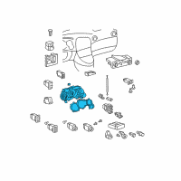 OEM 2005 Toyota Matrix Cluster Assembly Diagram - 83800-01240