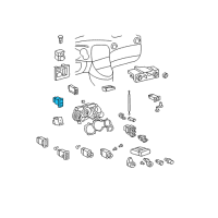 OEM 2003 Toyota Matrix Release Switch Diagram - 84840-01010