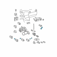 OEM 2003 Toyota Matrix Bulb Diagram - 90011-01022