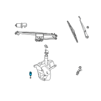 OEM 2000 Cadillac Catera Pump Asm, Rear Window Washer Diagram - 90585761