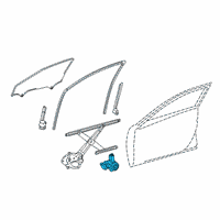 OEM Lexus ES350 Motor Assembly, Power Wi Diagram - 85710-33350