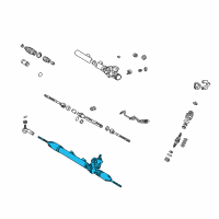 OEM Lexus IS300 Power Steering Gear Assembly (For Rack & Pinion) Diagram - 44250-53020