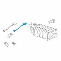 OEM 2012 Chevrolet Camaro Rear Oxygen Sensor Diagram - 12634063