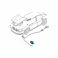 OEM 2007 Nissan Maxima Male Assy-Hood Lock Diagram - 65601-ZK30A