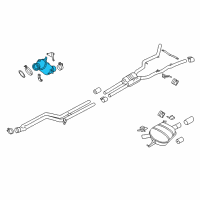 OEM 2014 BMW 535i Catalytic Converter Diagram - 18-32-7-645-242