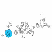 OEM Chrysler Pulley-Water Pump Diagram - 5096527AA