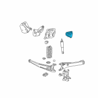 OEM 2011 Ford F-250 Super Duty Radius Arm Mount Bracket Diagram - BC3Z-3B095-B