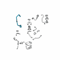 OEM 2000 Cadillac DeVille Air Injection Reactor Pipe Diagram - 15783305