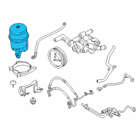 OEM 2013 BMW M5 Power Steering Reservoir Diagram - 62416767161