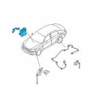 OEM 2013 Hyundai Genesis Ecu Assembly-Afls Diagram - 92170-3M500