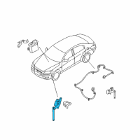 OEM 2013 Hyundai Equus Sensor Assembly-Front Height , LH Diagram - 55830-3M000