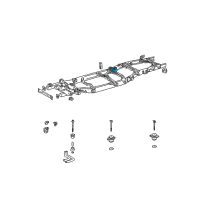 OEM 2005 Toyota Tundra Bracket Sub-Assembly, Cab Mounting LH Diagram - 51705-34060