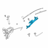 OEM 2015 Infiniti QX60 Drive Assy-Windshield Wiper Diagram - 28800-3JA5D