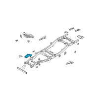 OEM 2003 Nissan Xterra Bracket Assembly Front Suspension Mounting LH Diagram - 50211-3S530