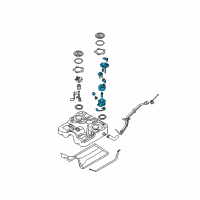 OEM 2011 Hyundai Santa Fe Complete-Fuel Pump Diagram - 31110-1U500