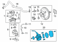 OEM 2021 Lexus RX350 Pump Assembly, Vacuum Diagram - 29300-31011