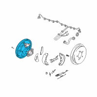 OEM 2000 Chevrolet Tracker Plate Asm, Backing, LH (On Esn) Diagram - 91177515