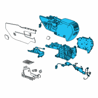 OEM Cadillac Console Assembly Diagram - 84417001