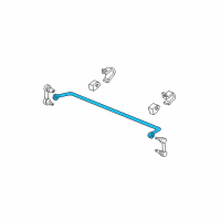 OEM 2000 Ford Mustang Stabilizer Bar Diagram - XR3Z-5A772-DA
