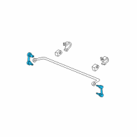 OEM 2001 Ford Mustang Stabilizer Link Diagram - XR3Z-5C486-BA