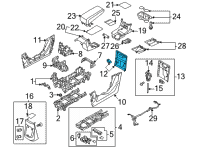 OEM 2022 Hyundai Ioniq 5 COVER ASSY-FR CONSOLE UPR Diagram - 846F1-GI000-YGU