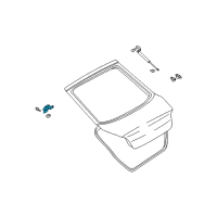 OEM 2007 Hyundai Tiburon Hinge Assembly-Tail Gate Diagram - 79770-2C001