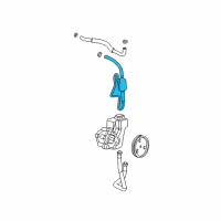 OEM 2004 Jeep Grand Cherokee Line-Power Steering Return Diagram - 52088918AH