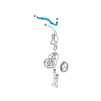 OEM 2002 Jeep Grand Cherokee Line-Power Steering Return Diagram - 52088922AE