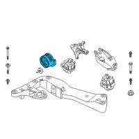 OEM BMW 740e xDrive Gearbox Mount Diagram - 22-32-6-860-538