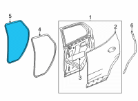 OEM 2021 Buick Encore GX Weatherstrip On Body Diagram - 42708692