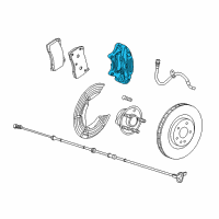 OEM 2015 Chevrolet SS Caliper Diagram - 92291009