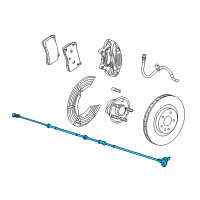 OEM 2017 Chevrolet Caprice Front Speed Sensor Diagram - 92286749