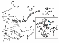 OEM Lexus UX200 Harness, Fuel Pump Diagram - 77785-0R040