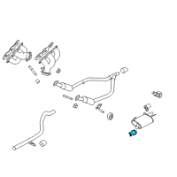 OEM Ford Mustang Muffler Clamp Diagram - 4R3Z-5A231-A