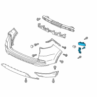 OEM Honda Rear RR Assy, R Diagram - 33505-T1W-A01