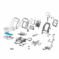 OEM 2015 Chevrolet Malibu Heater, Front Seat Back Diagram - 22781151