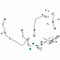 OEM Lincoln Inlet Tube Clip Diagram - -W715196-S300