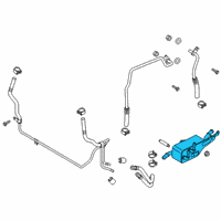 OEM 2022 Lincoln Nautilus Auxiliary Cooler Diagram - K2GZ-7869-B