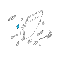 OEM 2010 Kia Rio5 Hinge Assembly-Rear Door Upper Diagram - 793301G000