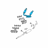 OEM 2004 Dodge Dakota Converter-Exhaust Diagram - 52021978AB