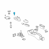 OEM 1997 Chevrolet Cavalier Knob Asm-Manual Transmission Control Lever Diagram - 22567639