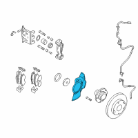 OEM 2010 Hyundai Tucson Cover-Front Brake Disc Dust LH Diagram - 51755-2S000