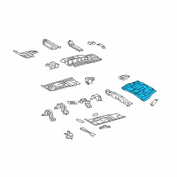 OEM 2013 Scion xB Center Floor Pan Diagram - 58211-12936